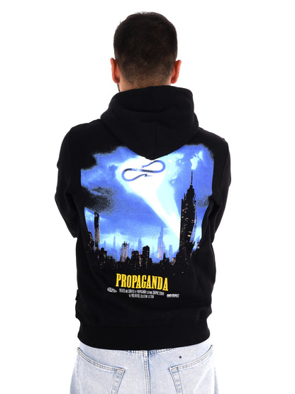 Propaganda 26FWPRFE791 Black, felpa da uomo nera