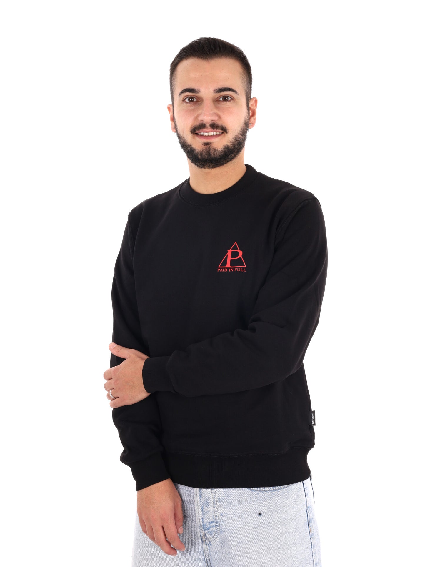 Propaganda 26FWPRFE798 BLACK, felpa da uomo nera