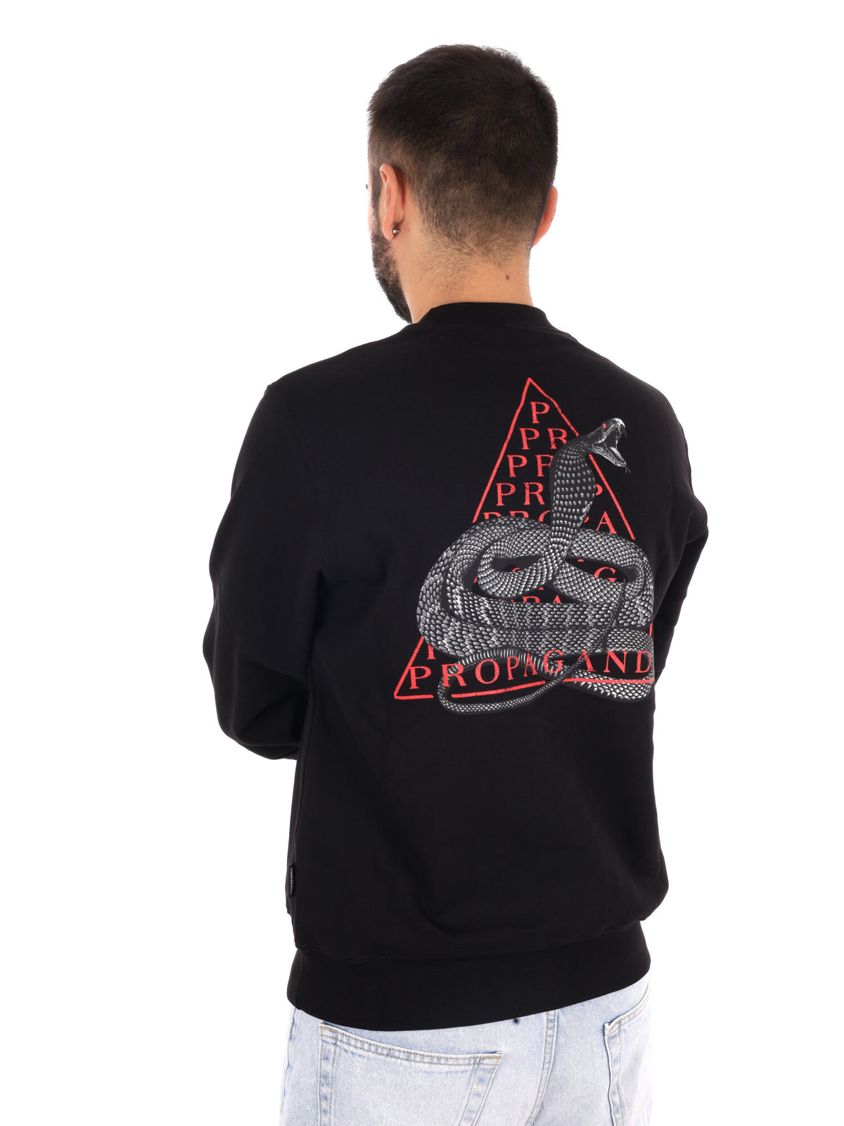 Propaganda 26FWPRFE798 BLACK, felpa da uomo nera