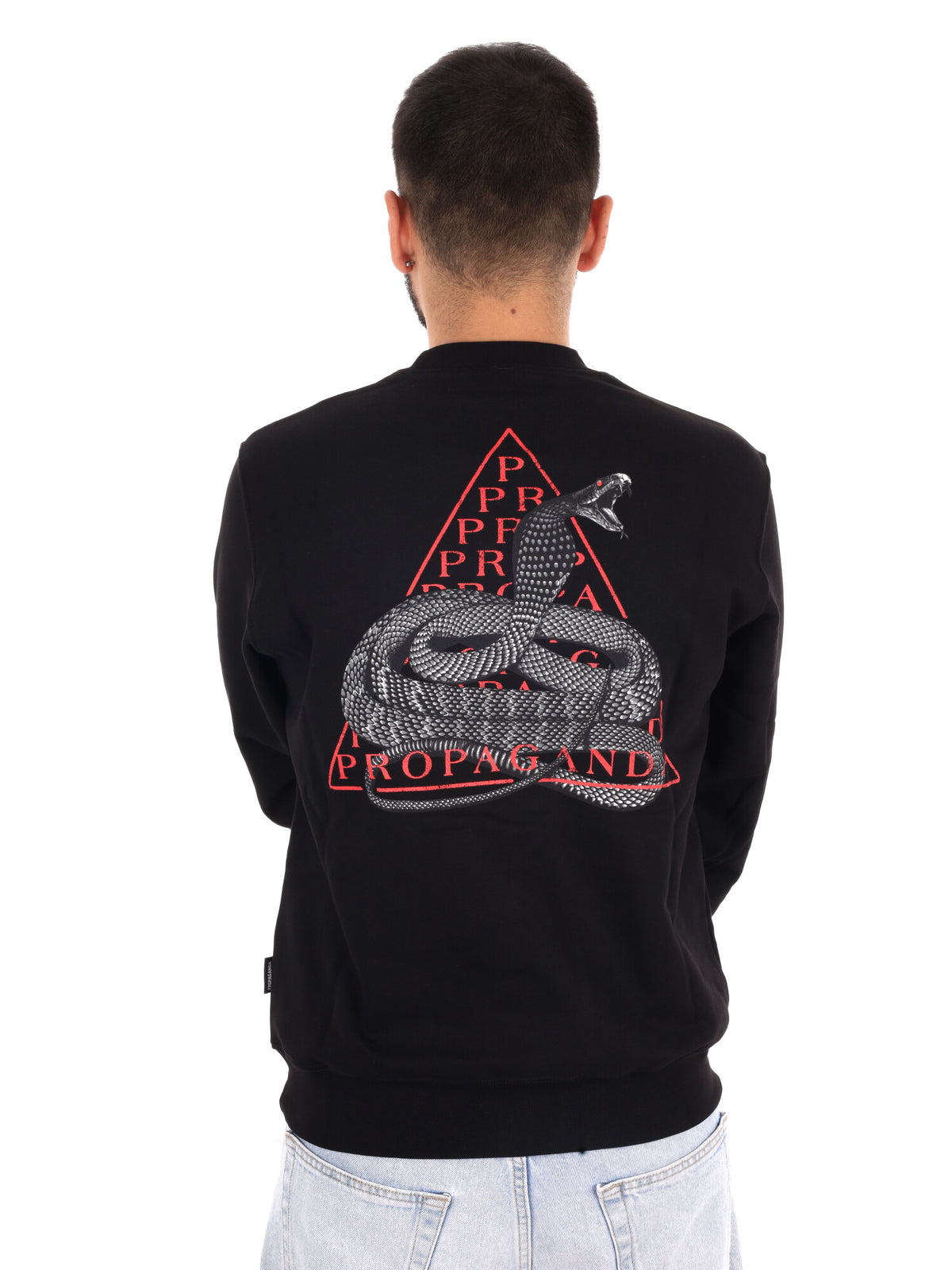 Propaganda 26FWPRFE798 BLACK, felpa da uomo nera