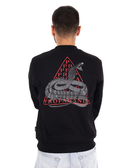 Propaganda 26FWPRFE798 BLACK, felpa da uomo nera