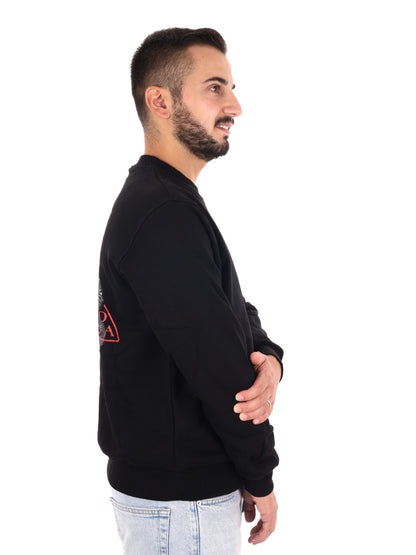 Propaganda 26FWPRFE798 BLACK, felpa da uomo nera