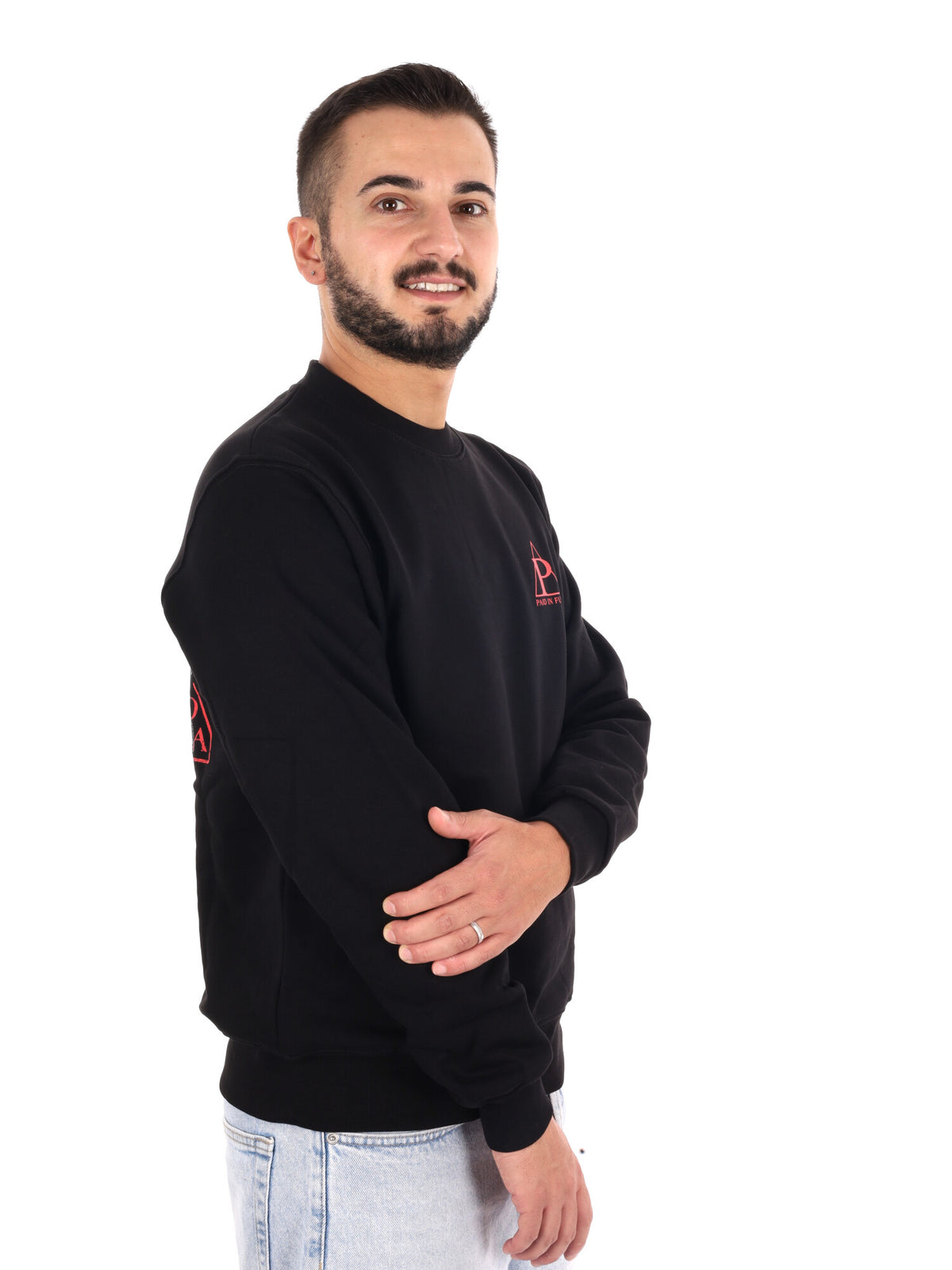 Propaganda 26FWPRFE798 BLACK, felpa da uomo nera