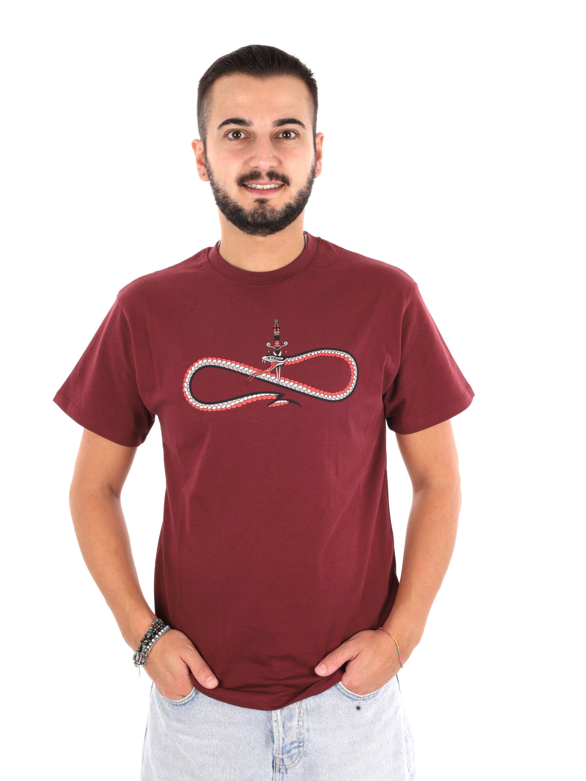 Propaganda 26FWPRTS934 BORDO, t-shirt da uomo bordeaux