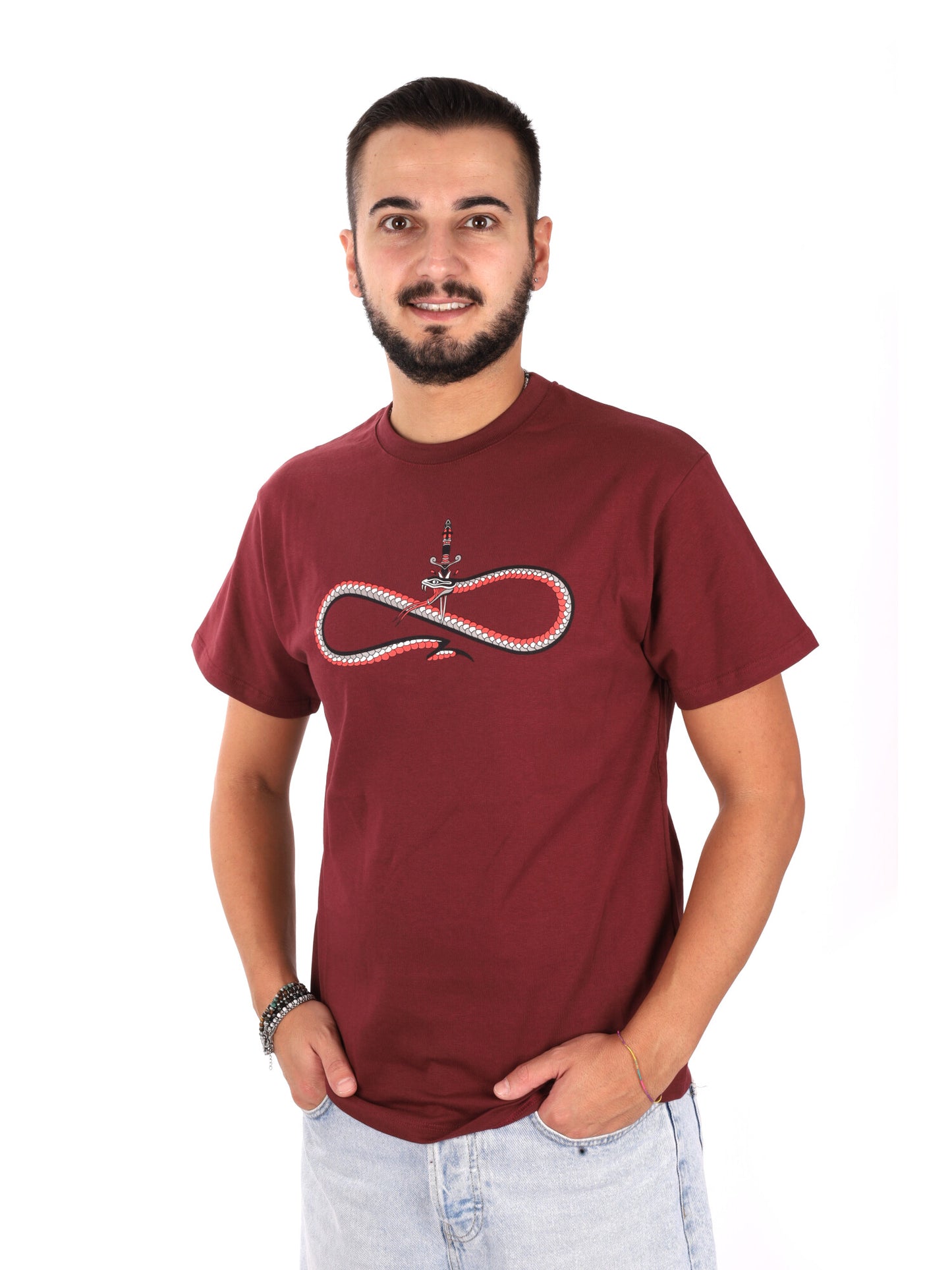 Propaganda 26FWPRTS934 BORDO, t-shirt da uomo bordeaux