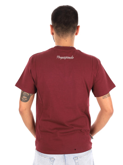 Propaganda 26FWPRTS934 BORDO, t-shirt da uomo bordeaux
