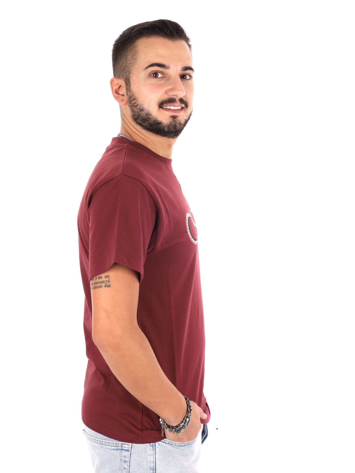 Propaganda 26FWPRTS934 BORDO, t-shirt da uomo bordeaux