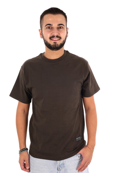 Propaganda 26fwprts939 caffe, t-shirt maniche corte da uomo marrone