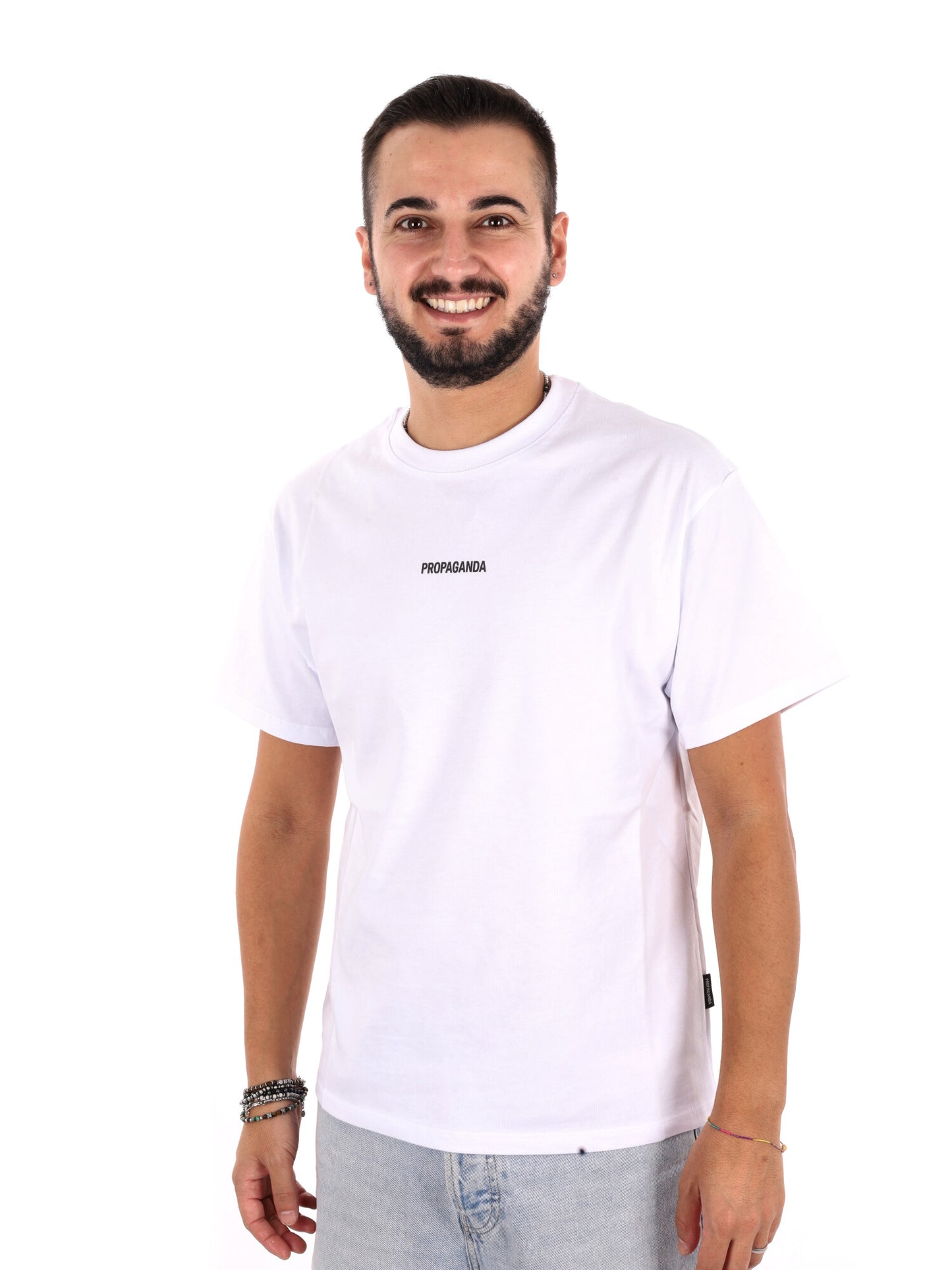 Propaganda 26FWPRTS944 WHITE, t-shirt da uomo bianca