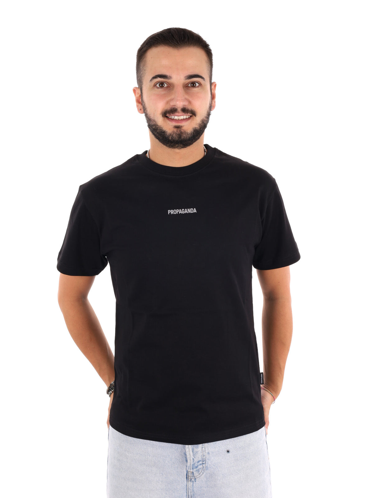 Propaganda , t-shirt maniche corte da uomo nera