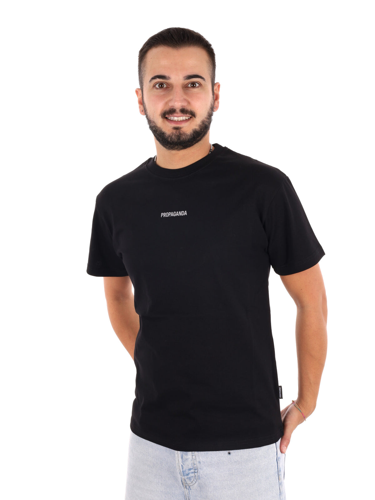 Propaganda , t-shirt maniche corte da uomo nera
