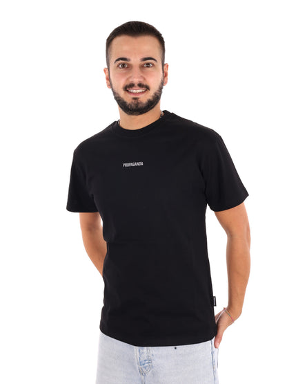 Propaganda , t-shirt maniche corte da uomo nera