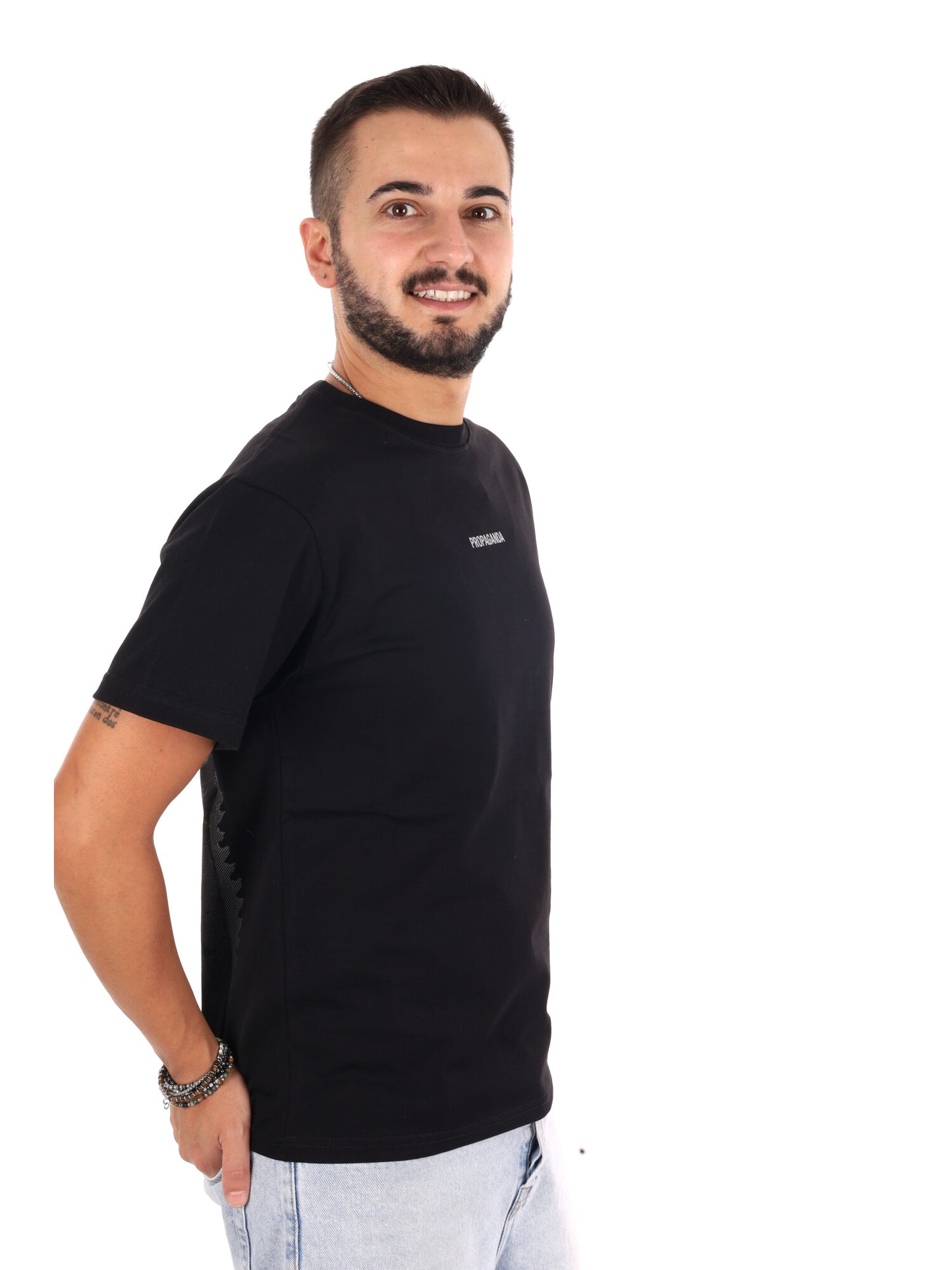 Propaganda , t-shirt maniche corte da uomo nera