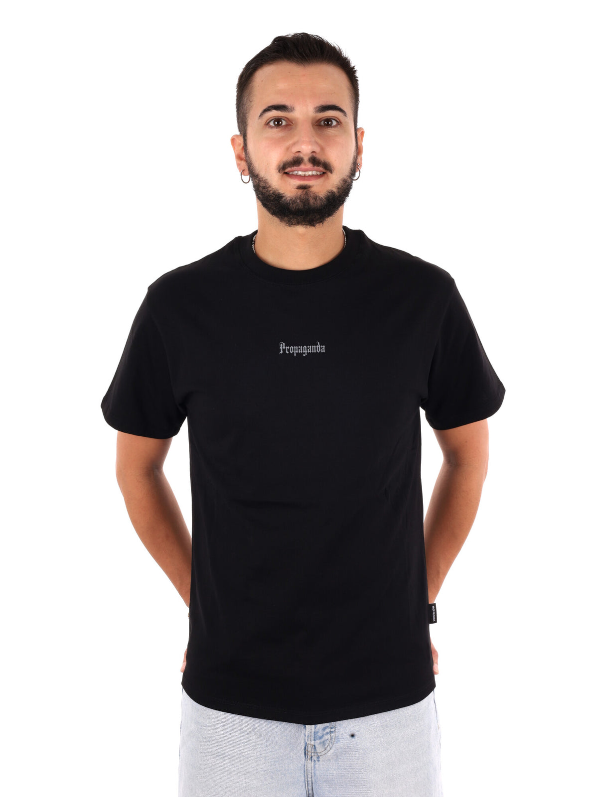 Propaganda 26FWPRTS951, t-shirt maniche corte da uomo nera