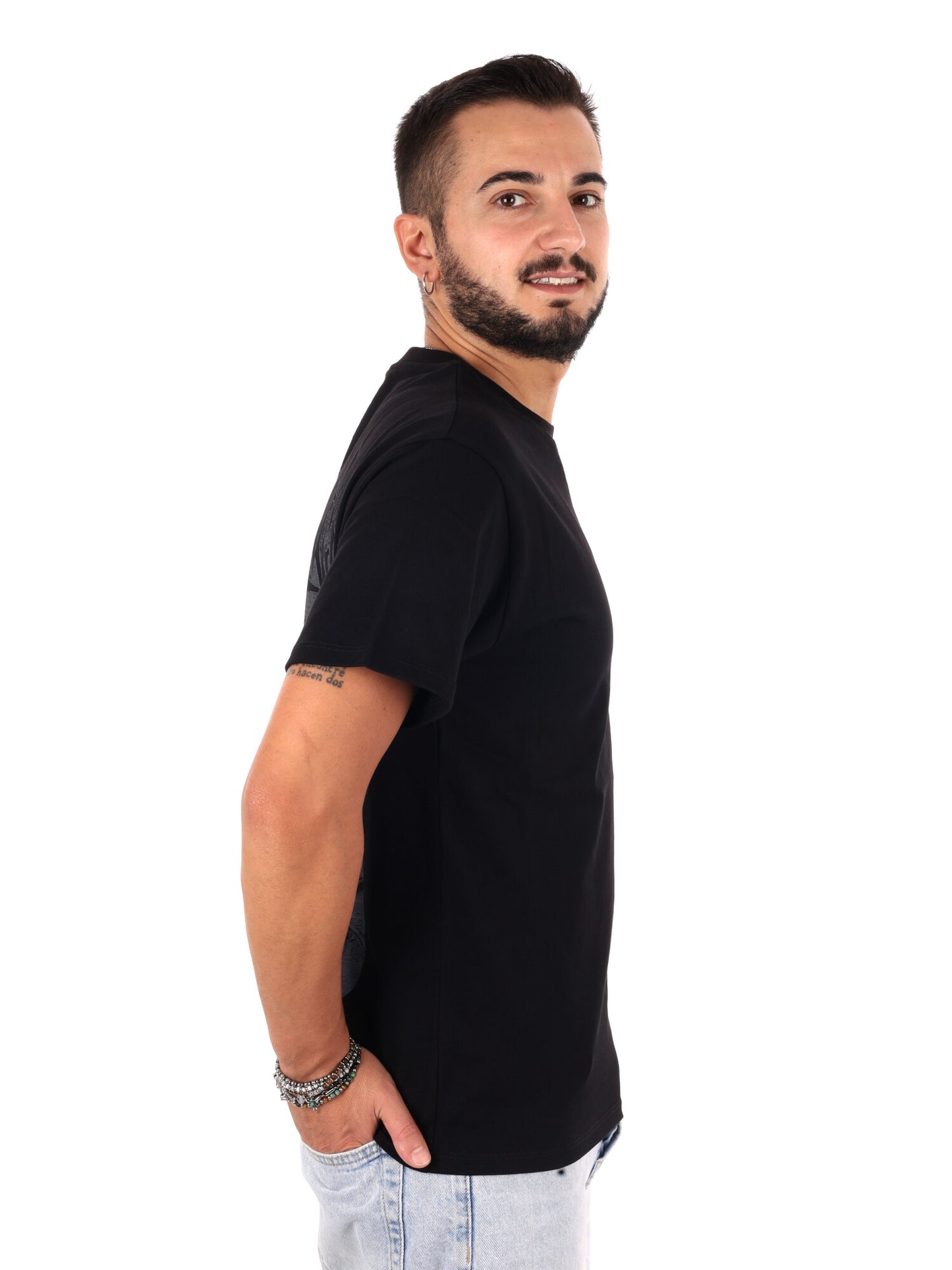 Propaganda 26FWPRTS951, t-shirt maniche corte da uomo nera