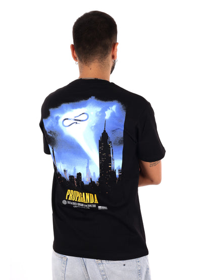 Propaganda 26FWPRTS983 BLACK, t-shirt da uomo nera