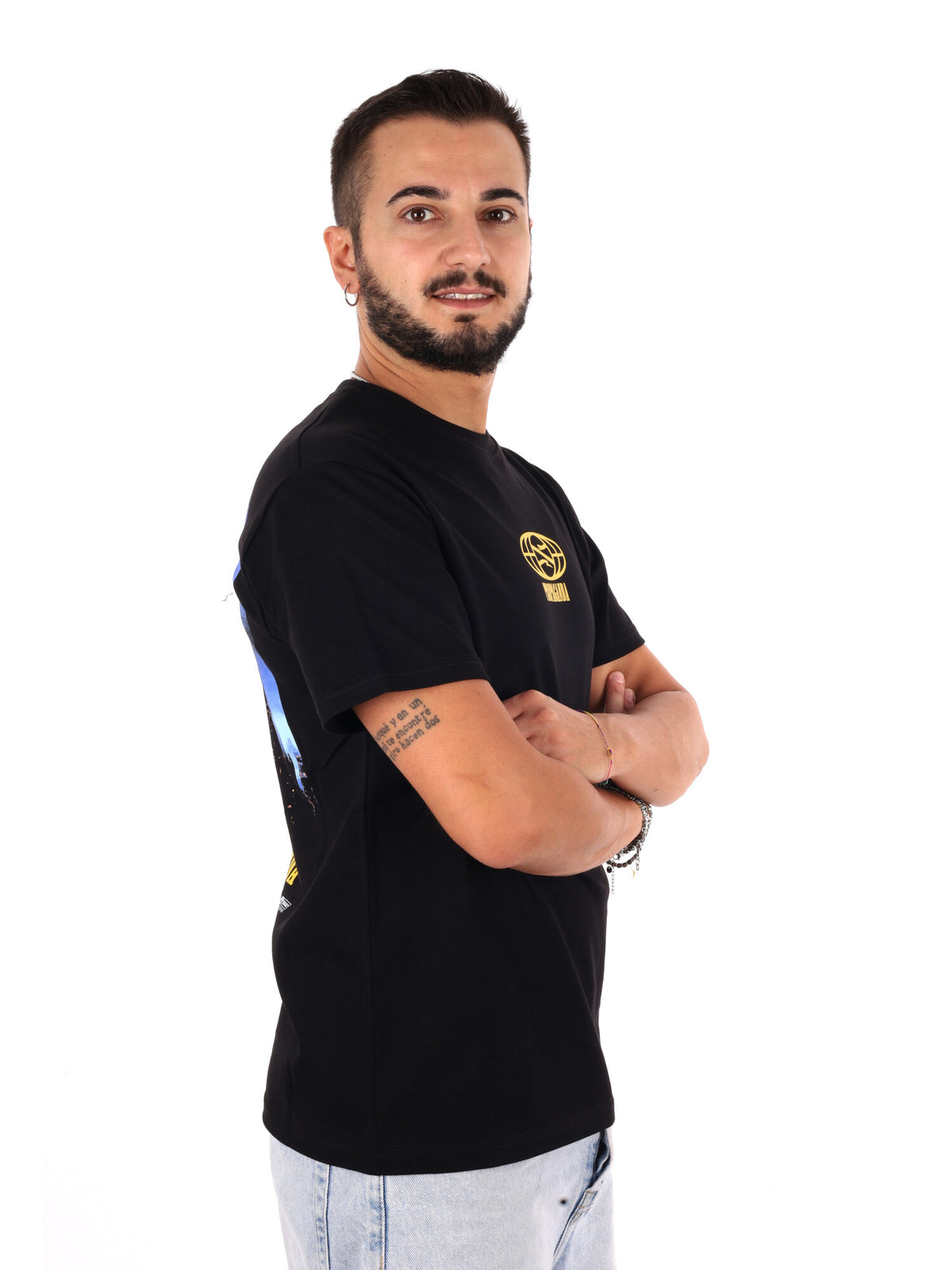 Propaganda 26FWPRTS983 BLACK, t-shirt da uomo nera