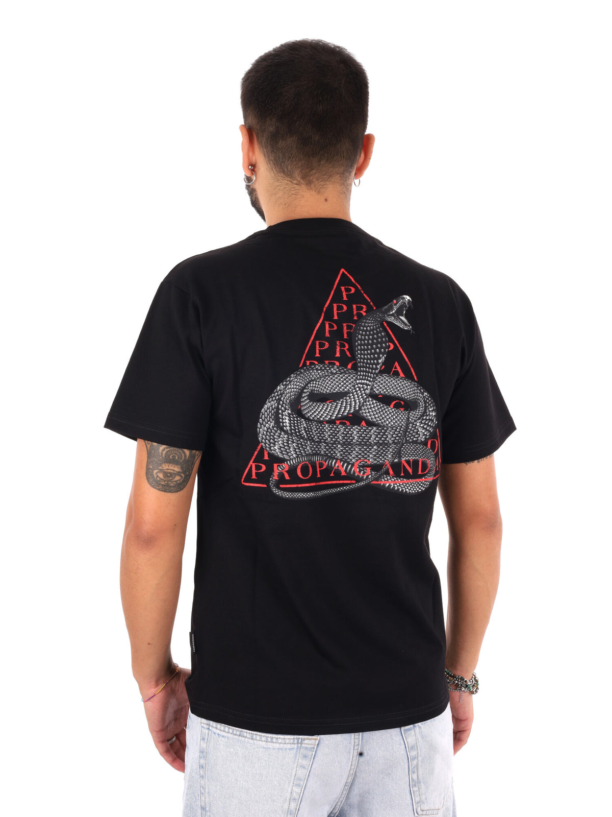 Propaganda t-shirt da Uomo nera