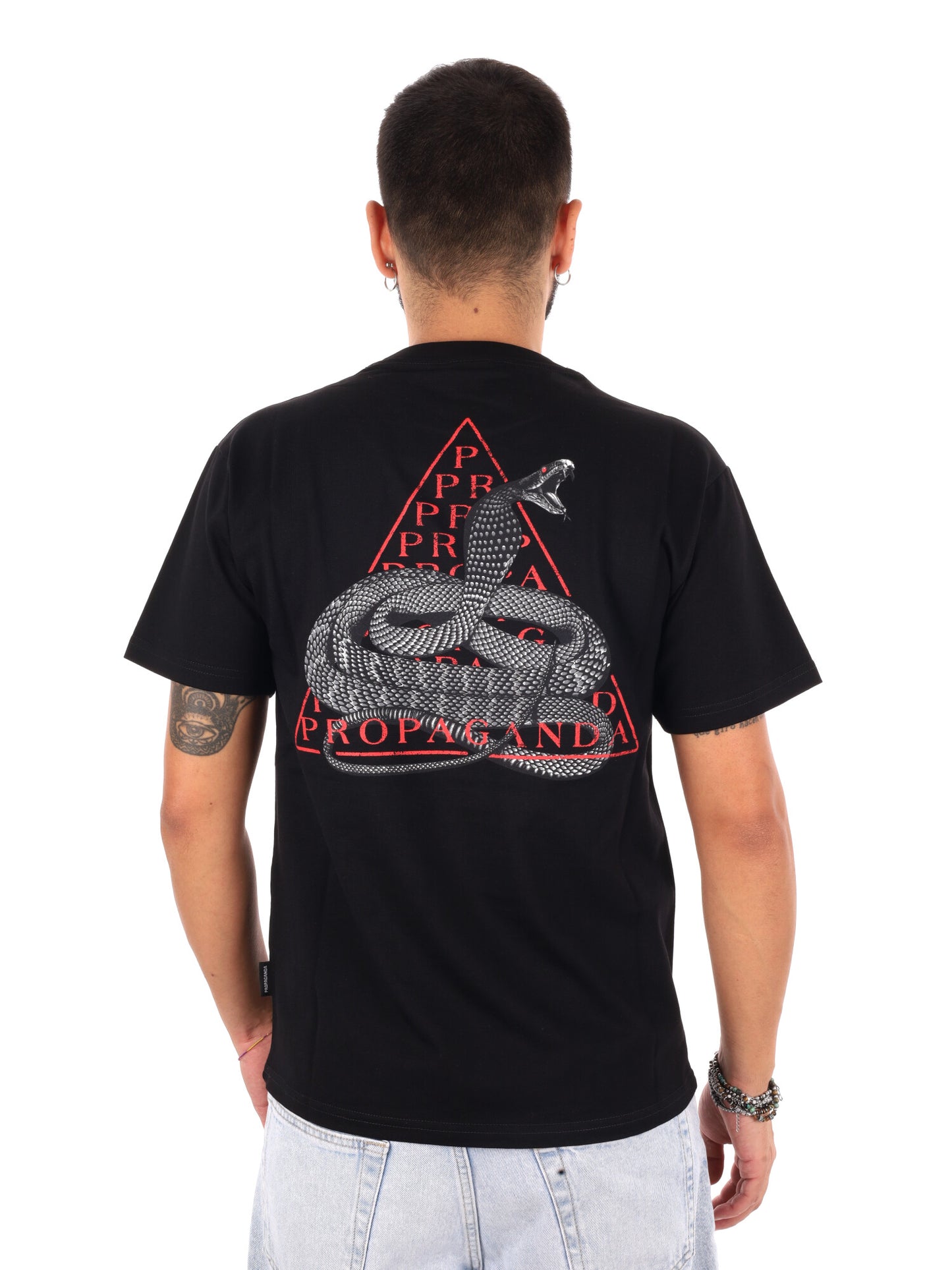 Propaganda t-shirt da Uomo nera