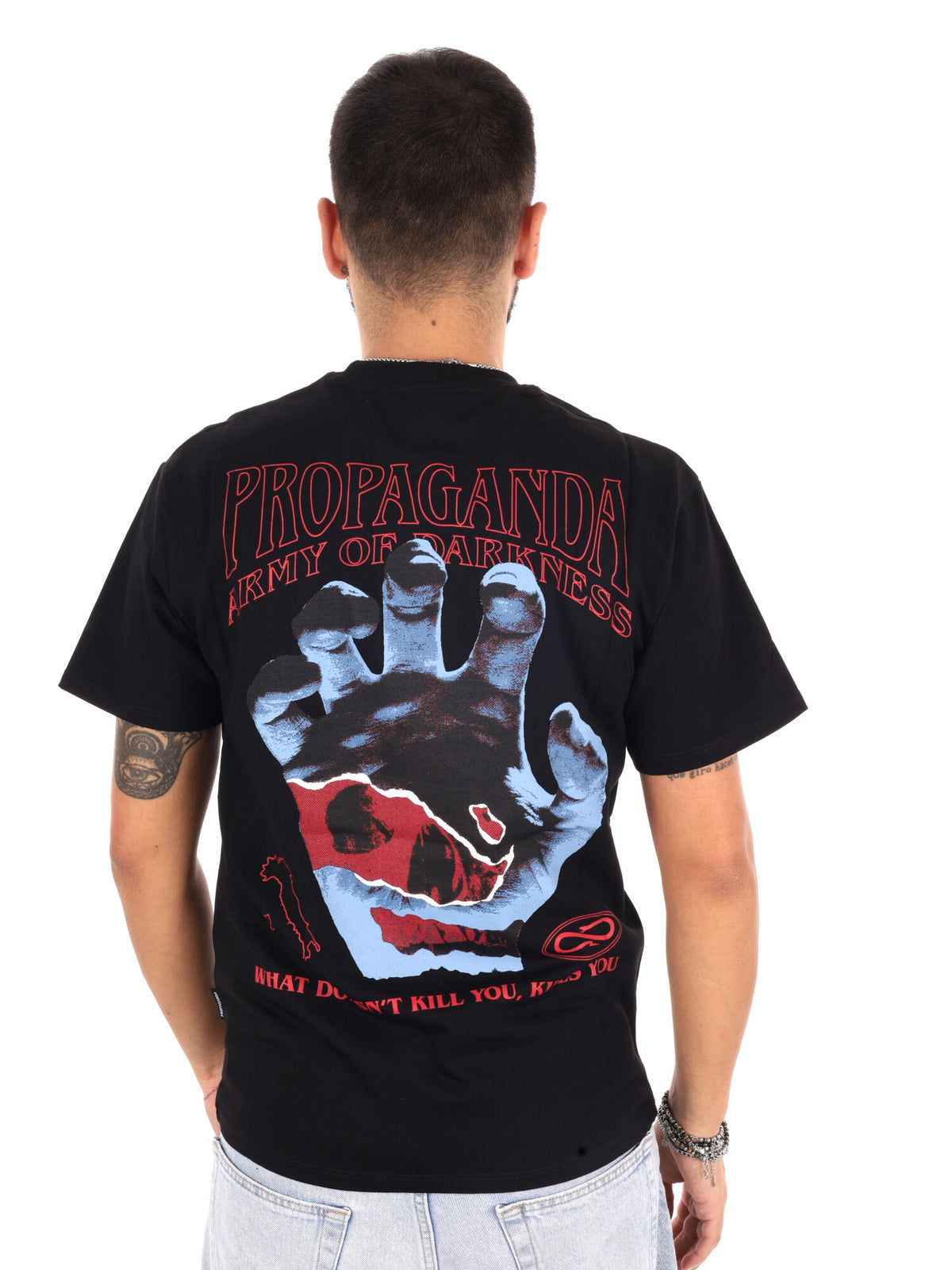 Propaganda 26FWPRTS998 BLACK, t-shirt da uomo nera