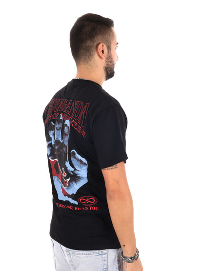 Propaganda 26FWPRTS998 BLACK, t-shirt da uomo nera