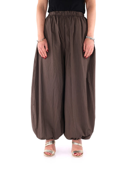Pantaloni donna Miss Love marroni, stile versatile e confortevole