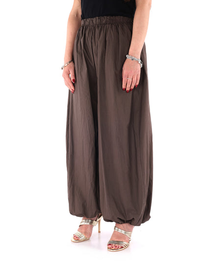 Pantaloni donna Miss Love marroni, stile versatile e confortevole