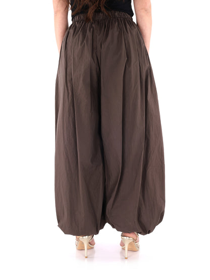 Pantaloni donna Miss Love marroni, stile versatile e confortevole