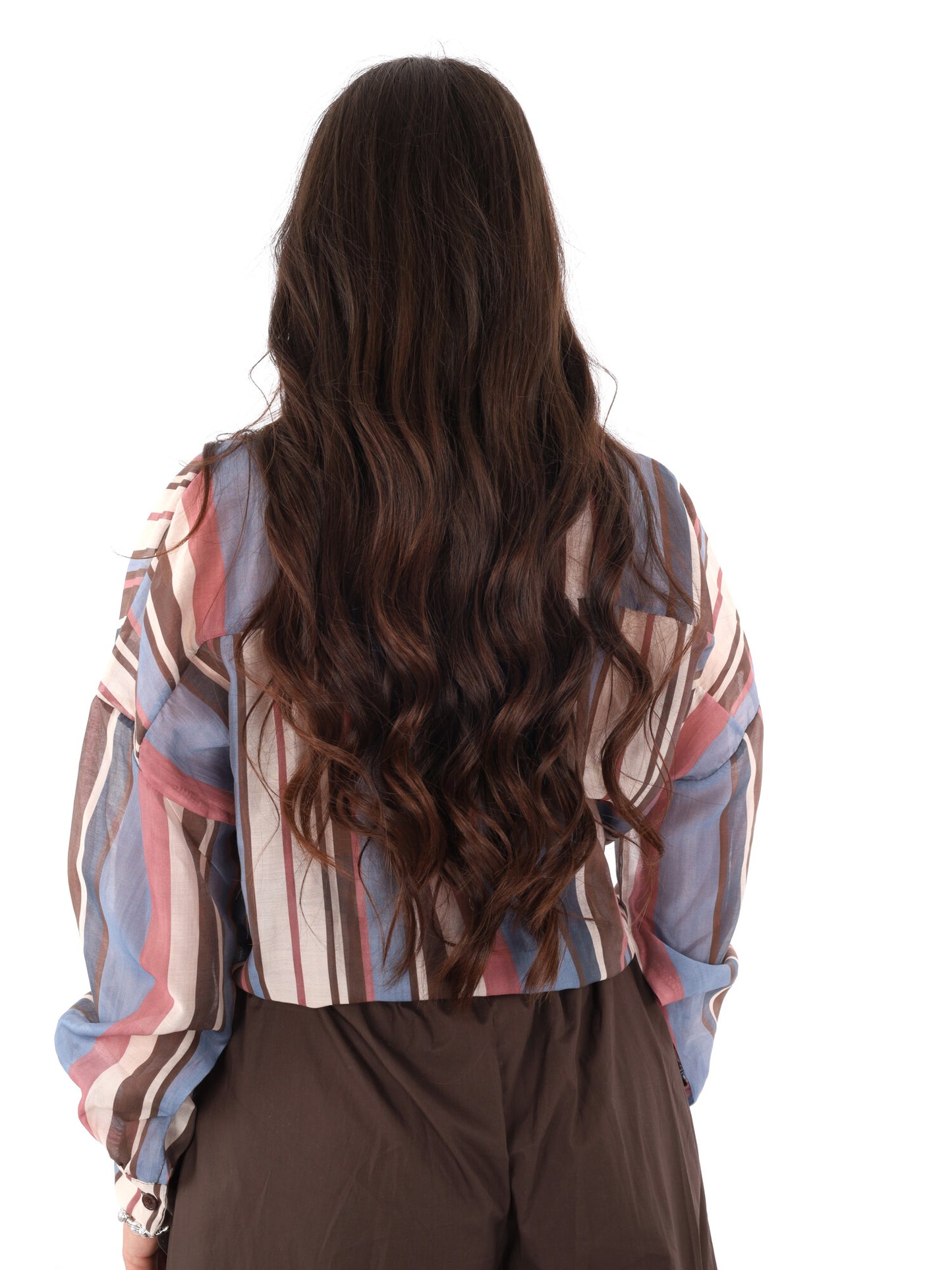 Camicia azzurra da donna Miss Love, raffinata e versatile