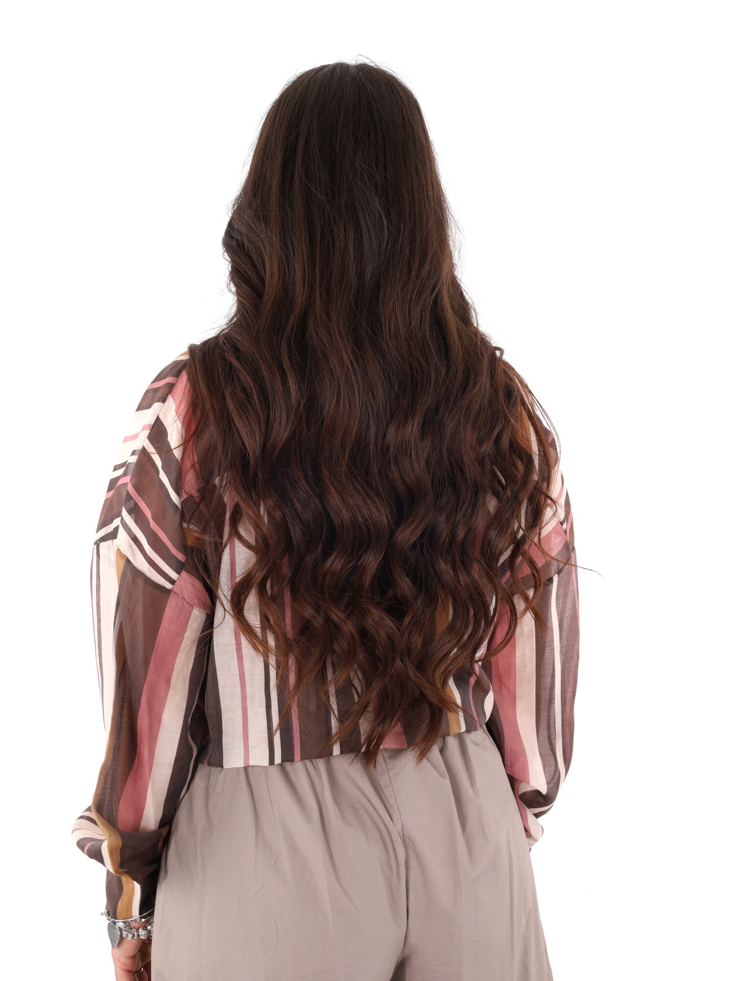 Camicia marrone da donna Miss Love, elegante e versatile