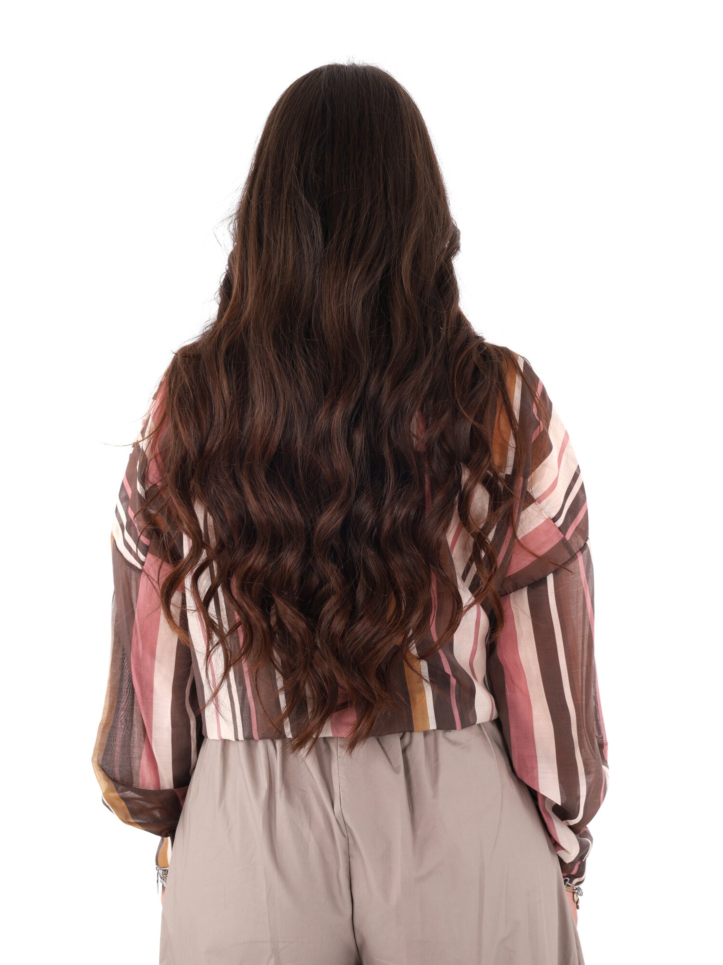 Camicia marrone da donna Miss Love, elegante e versatile