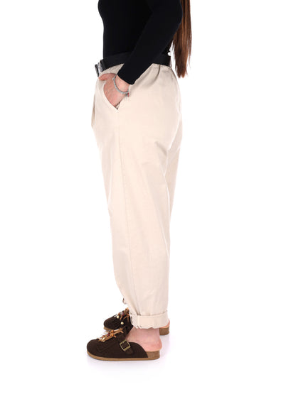 Pantaloni beige da donna Miss Love, eleganza e comfort casual