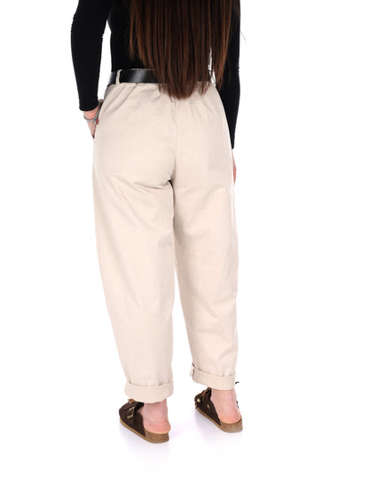 Pantaloni beige da donna Miss Love, eleganza e comfort casual
