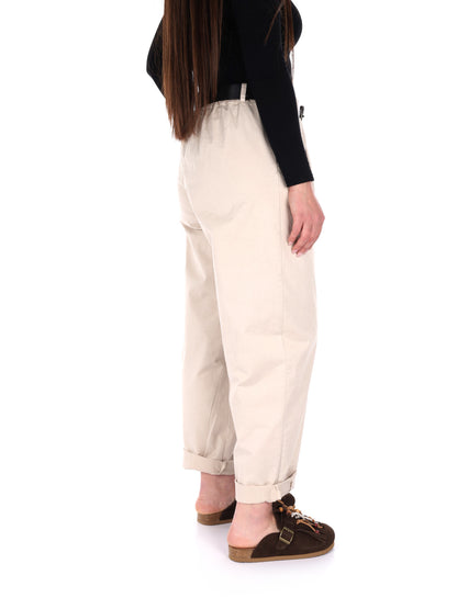 Pantaloni beige da donna Miss Love, eleganza e comfort casual