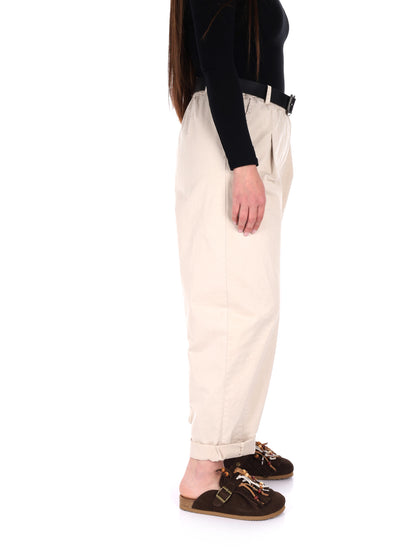 Pantaloni beige da donna Miss Love, eleganza e comfort casual