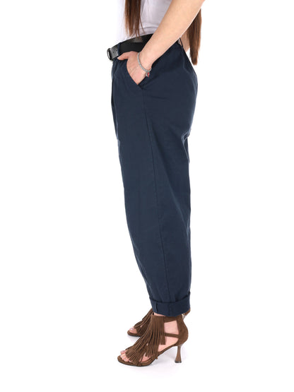 Pantaloni wide leg Miss Love donna in denim blu