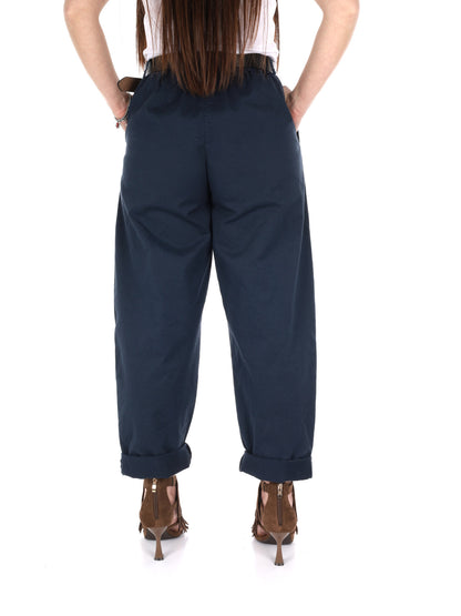 Pantaloni wide leg Miss Love donna in denim blu