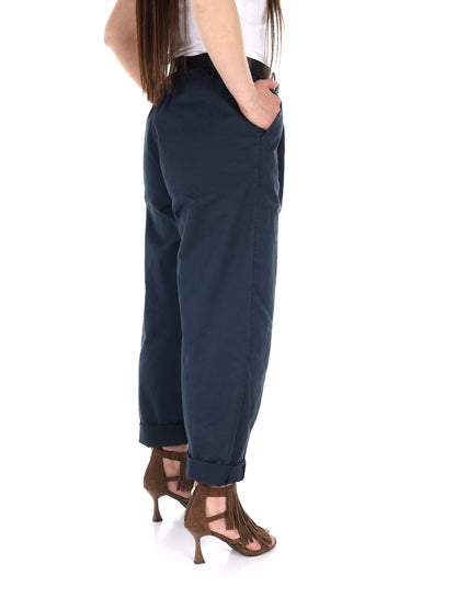 Pantaloni wide leg Miss Love donna in denim blu