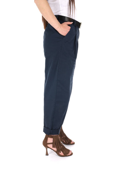 Pantaloni wide leg Miss Love donna in denim blu