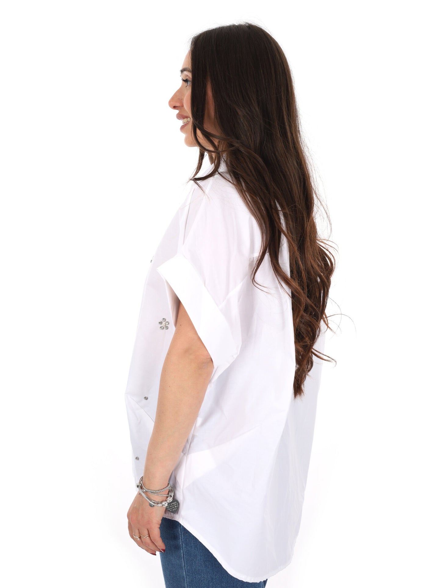 Miss Love camicia bianca da donna elegante e versatile