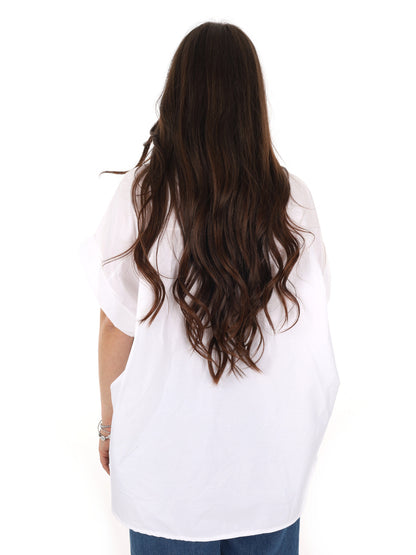 Miss Love camicia bianca da donna elegante e versatile