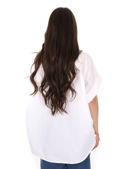 Miss Love camicia bianca da donna elegante e versatile