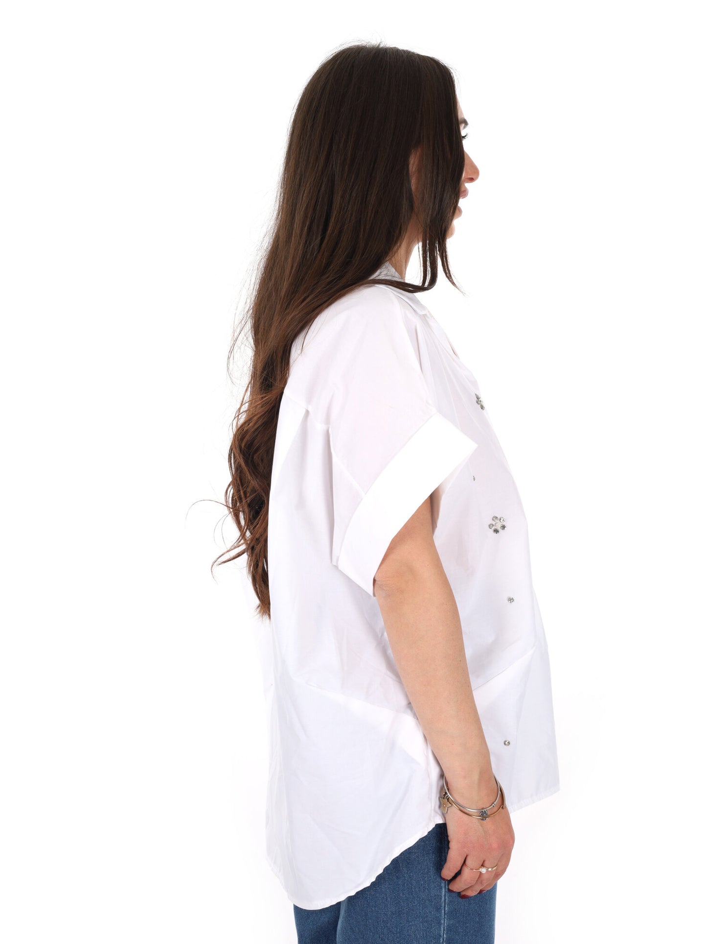 Miss Love camicia bianca da donna elegante e versatile