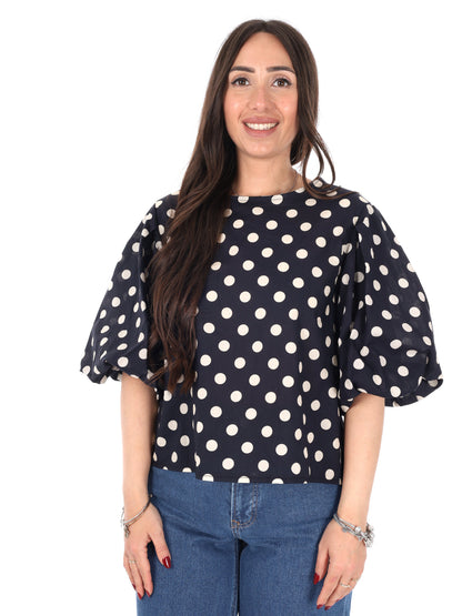 Miss Love, blusa donna nera elegante e versatile