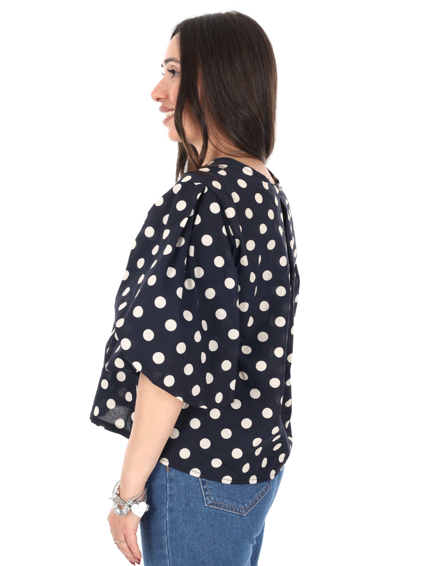 Miss Love, blusa donna nera elegante e versatile