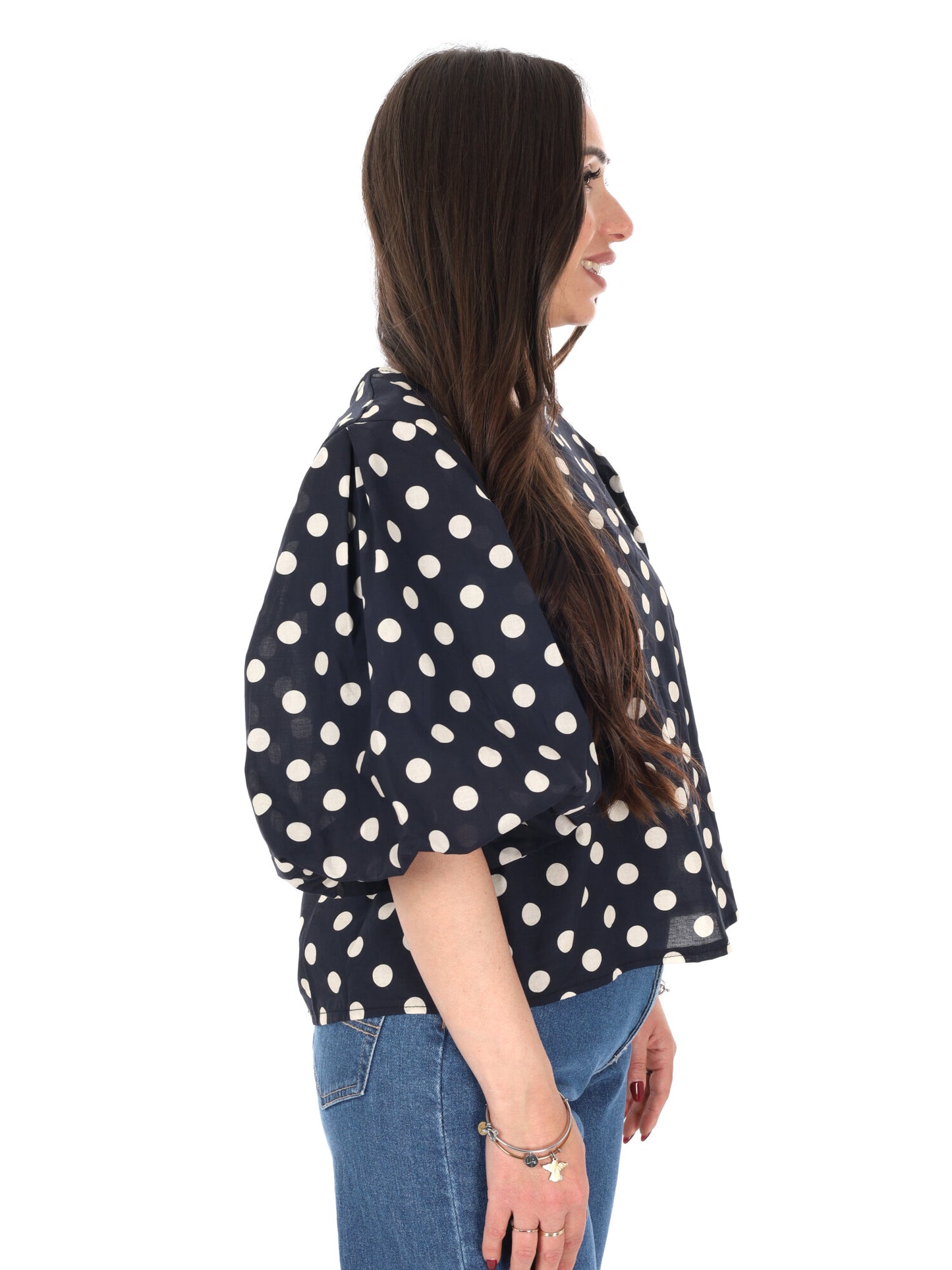 Miss Love, blusa donna nera elegante e versatile