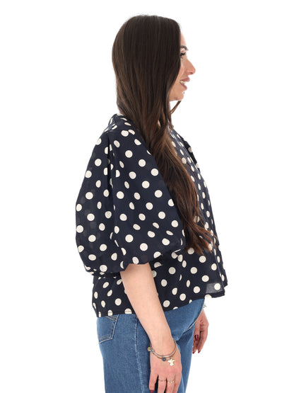 Miss Love, blusa donna nera elegante e versatile