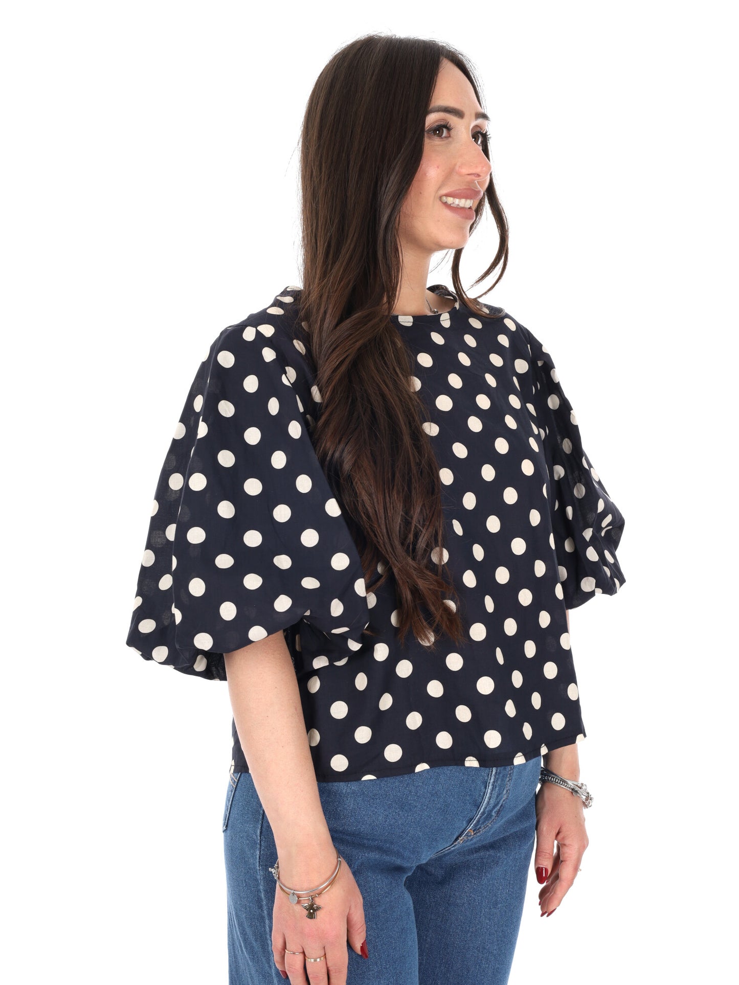 Miss Love, blusa donna nera elegante e versatile