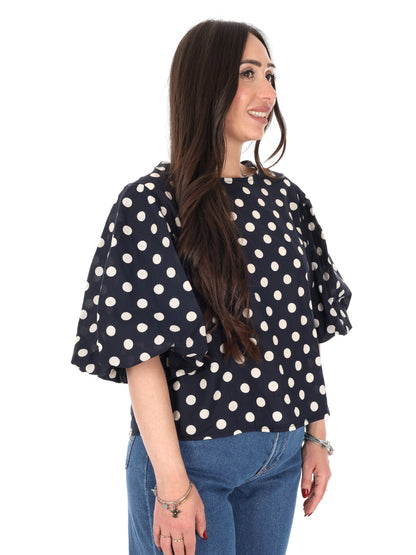 Miss Love, blusa donna nera elegante e versatile