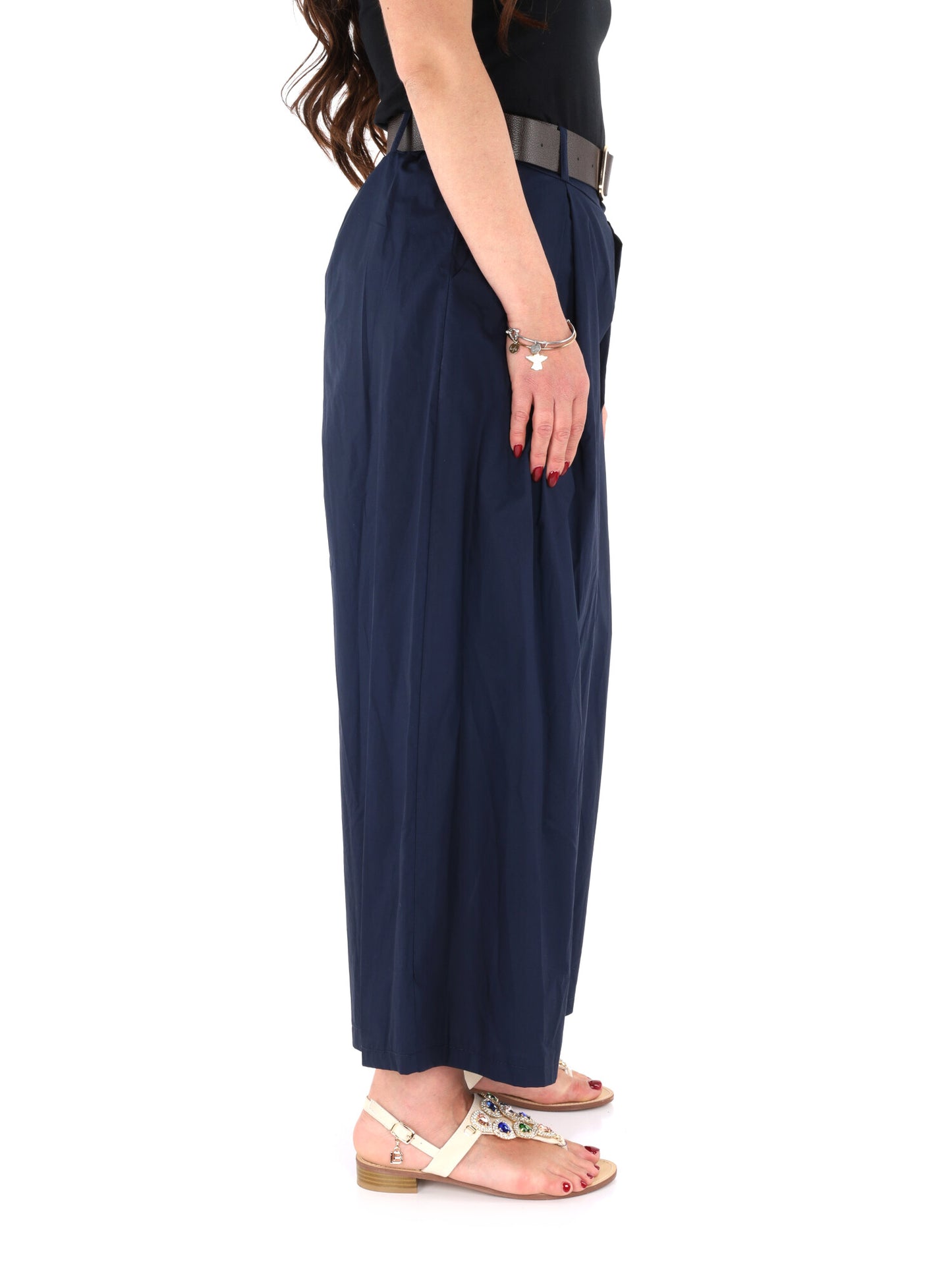 Pantaloni blu da donna Miss Love, eleganti e versatili